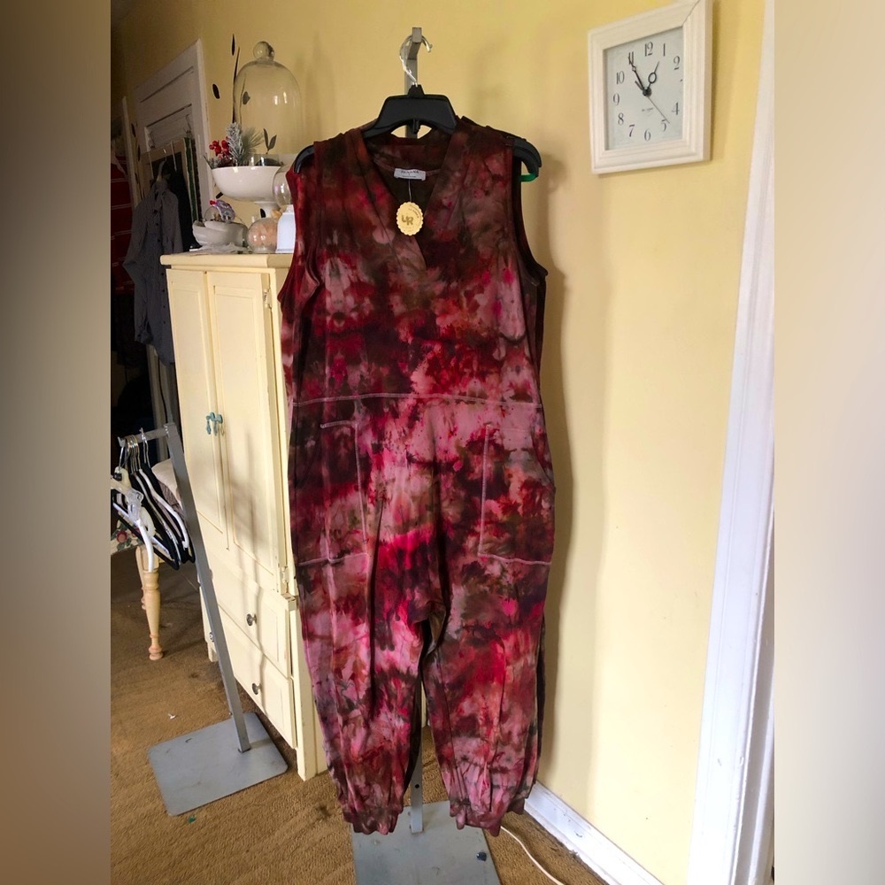 Ice dyed Harem style Romper☮️